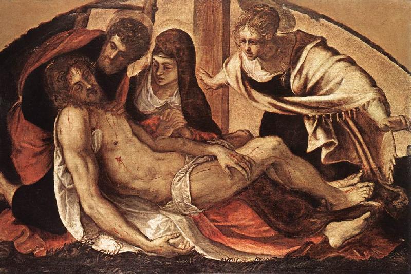 TINTORETTO, Jacopo The Deposition ar